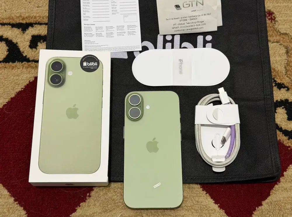 iPhone 17 256Gb Sage Garansi resmi Blibli Fullset Original No Minus