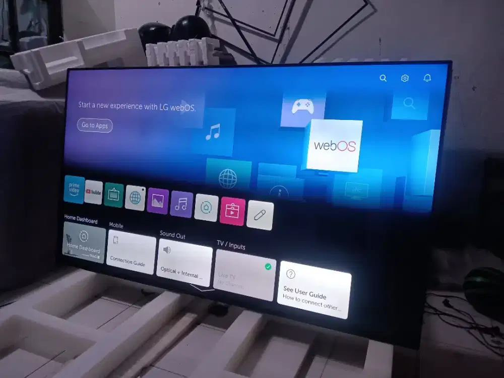 Tv lg 75 inch smart tv (madein korea)