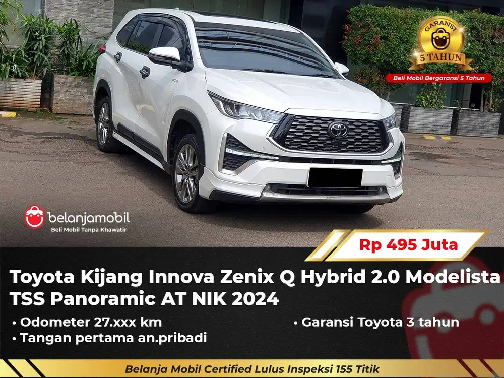 [GARANSI 5TH] Toyota Innova Zenix Q Hybrid 2.0 Modelista TSS 2024/2025