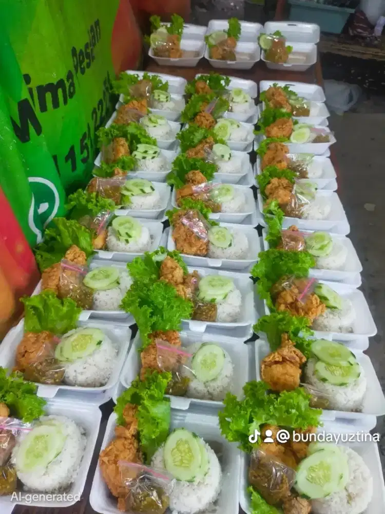 Menerima pesanan ayam geprek buat takjil masjid 10 pcs gratis 1 pcs