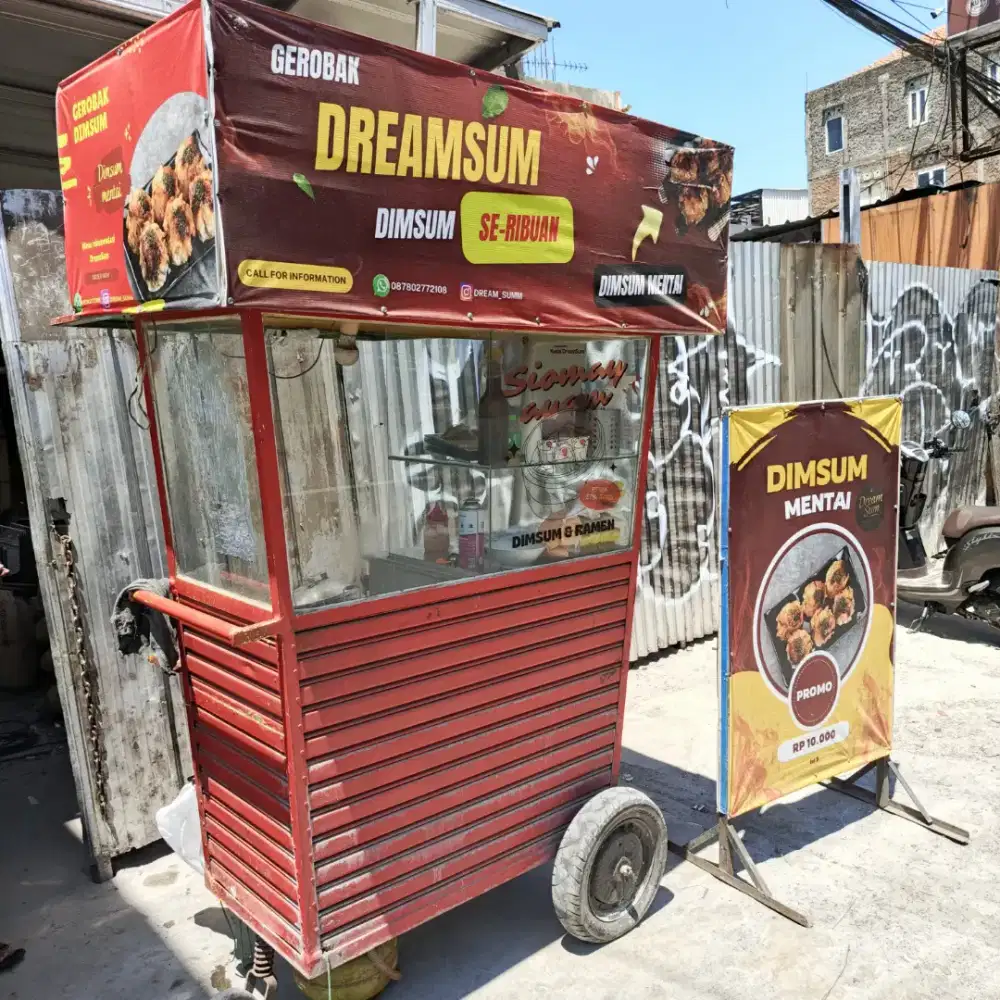 Gerobak Jualan Bekas dimsum