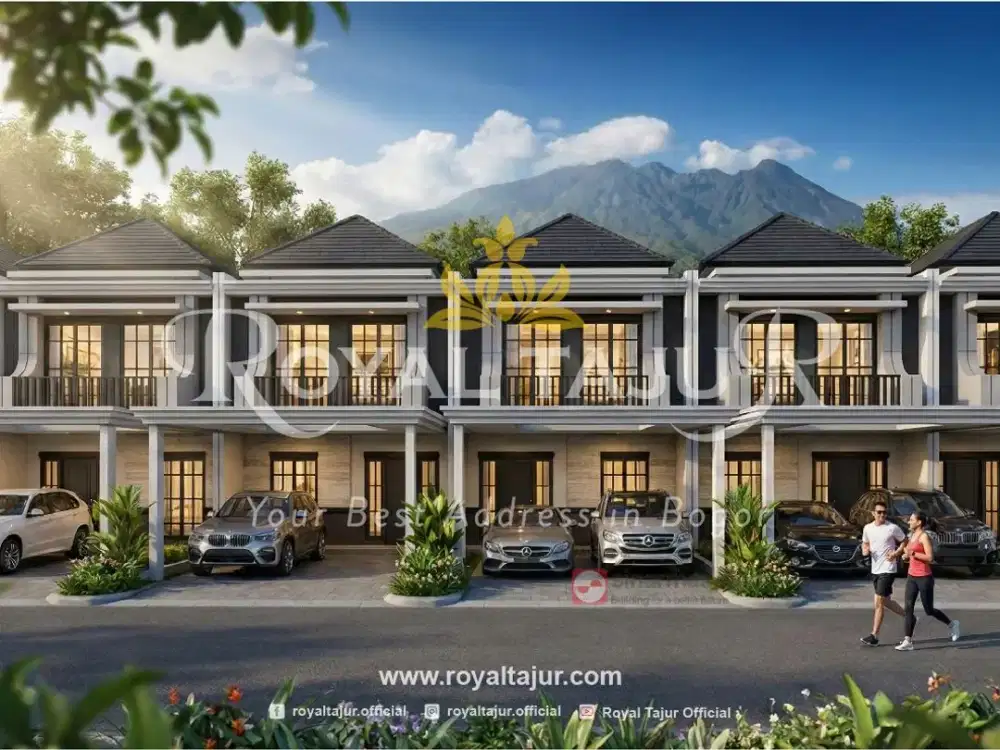 Rumah Bergaya American Style di Tengah Kota Bogor - Free PPN - Tanpa DP - Langsung SHM - Subsidi Biaya KPR