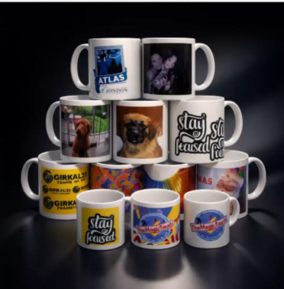 Mug Custom Premium Cetak Foto & Logo – Tajam, Awet, Bisa Satuan