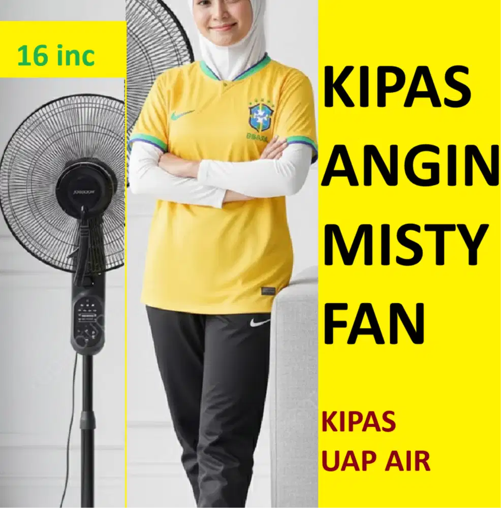 KRISBOW KIPAS ANGIN UAP AIR MISTY FAN 16 inc