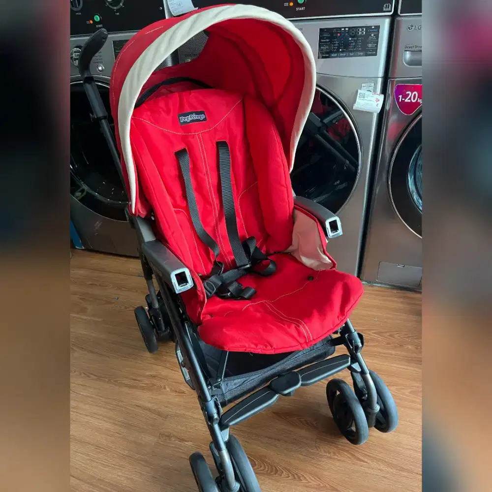 Made in Italy Peg Perego Pliko P3 Stroller Lipat Merah Red Preloved