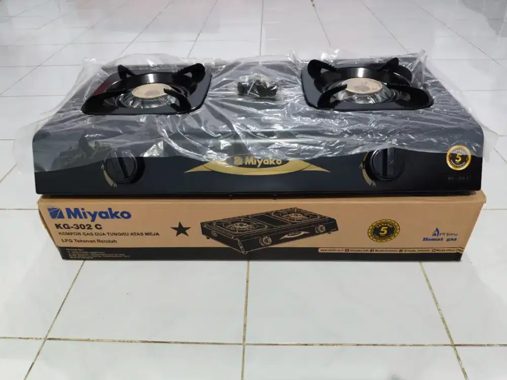 Jual kompor 2 tungku merk miyako