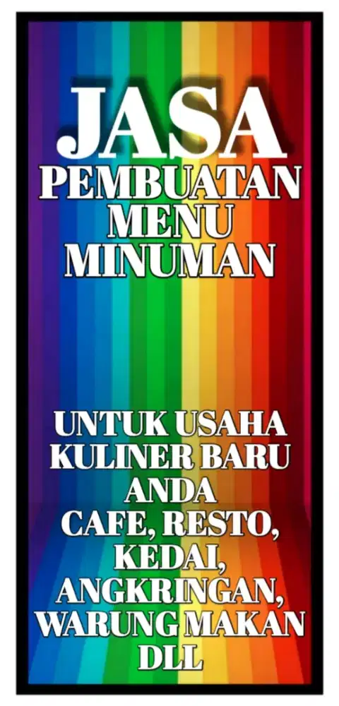 JASA MENU MINUMAN MURAH