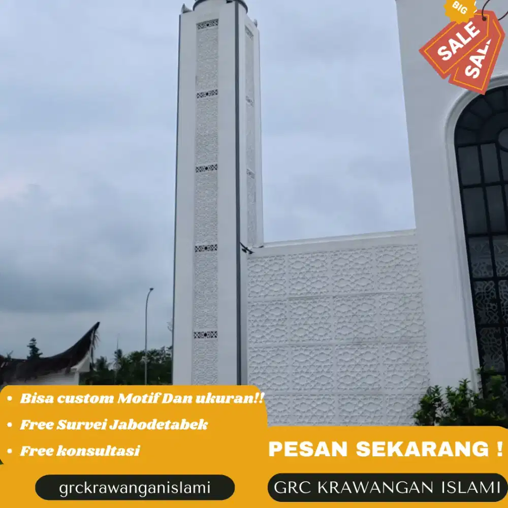 GRC Krawangan Tebal 5 cm Cocok untuk Dinding, Pagar, dan Ventilasi
