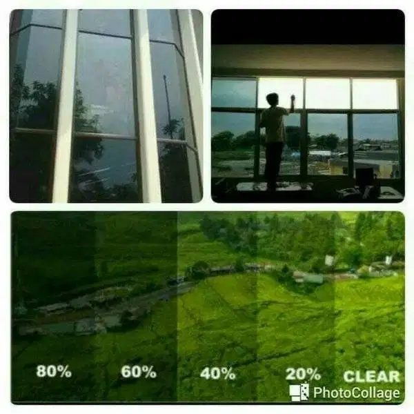 Sedia Kaca film ribben hitam rayban 60% dan 80% & Oneway Sparta Miror