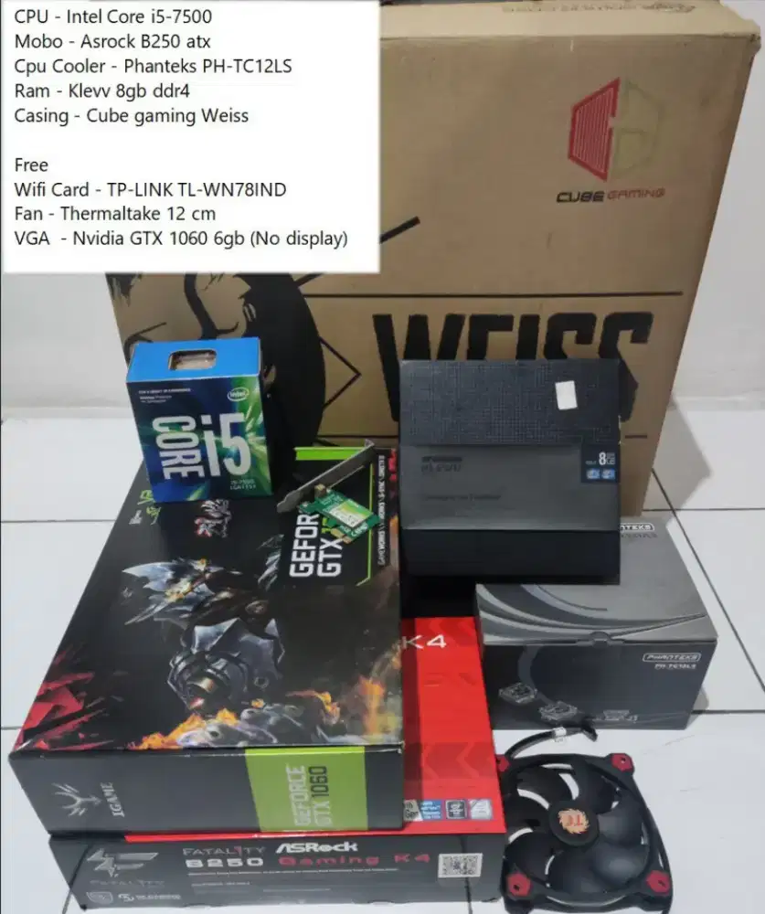 Komputer Second - Intel i5 Gen-7 Kabylake 2017