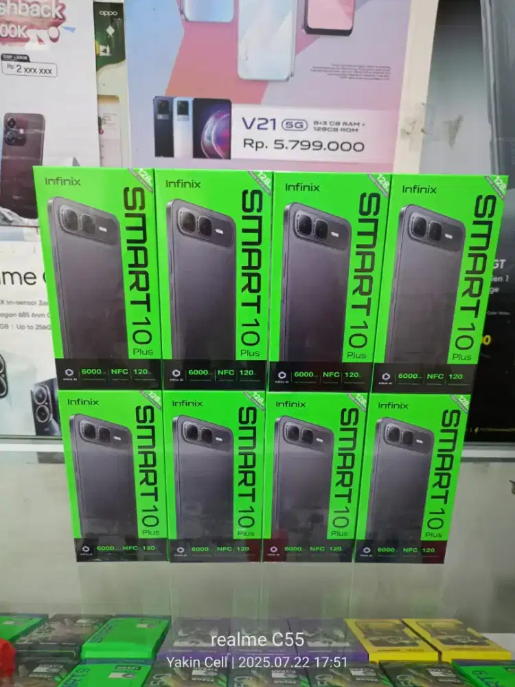 Infinix Smart 10 Plus 8+8/128 GB NFC Batre 6000 mAh Garansi Resmi