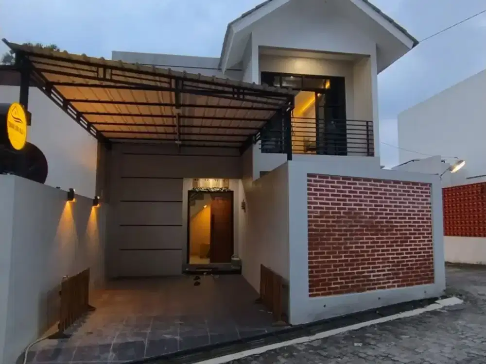 Rumah Rasa Villa Moderen di Sleman Utara Harga 900 Jt-an View Merapi
