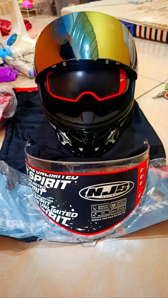 Jual helm NJS ZX-1 BEKAS TERAWAT