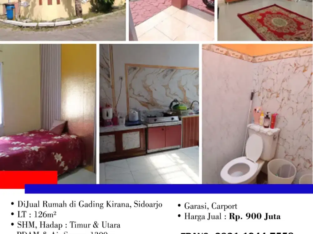 DiJual Rumah di Gading Kirana, Sidoarjo