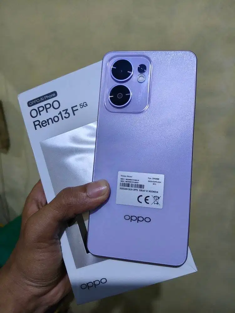 Jual oppo reno 13 F 5G ram 8/256 warna purple