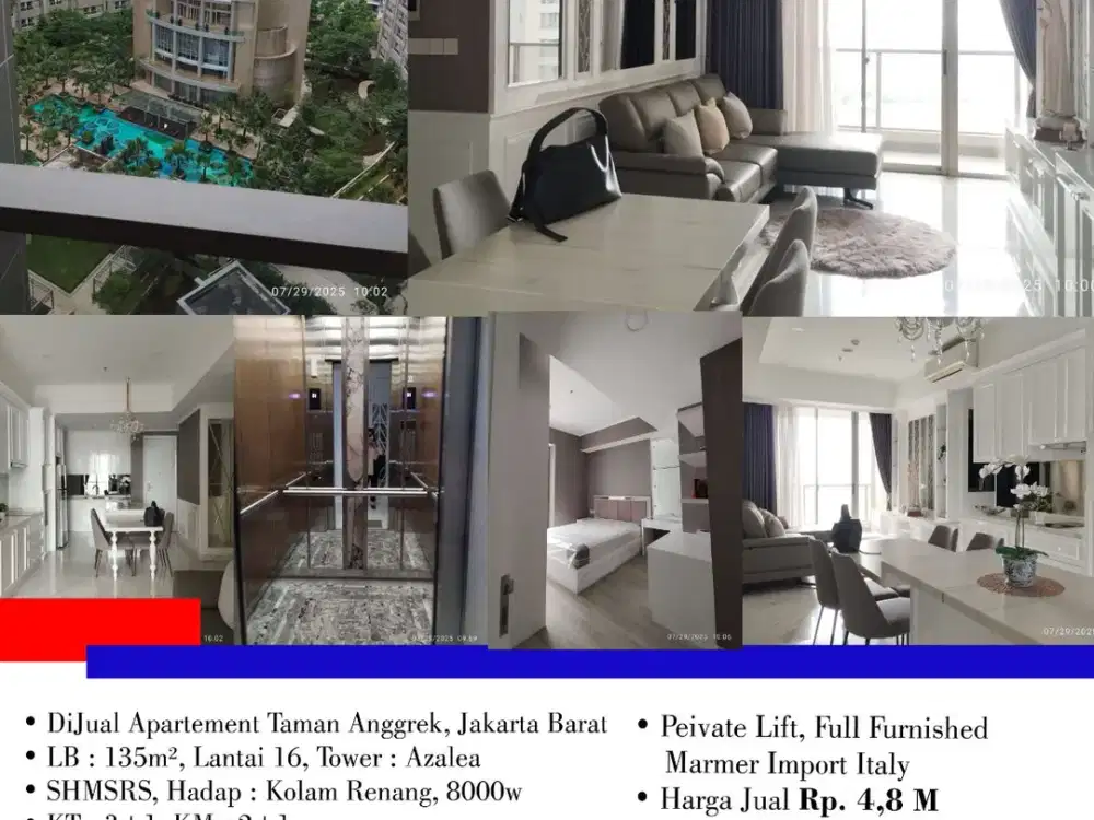 DiJual Apartement Taman Anggrek, Jakarta Barat