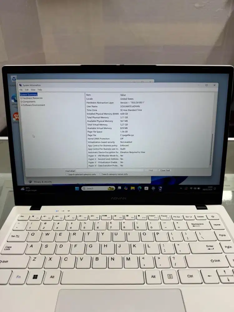 Laptop advan soulmate x 1407