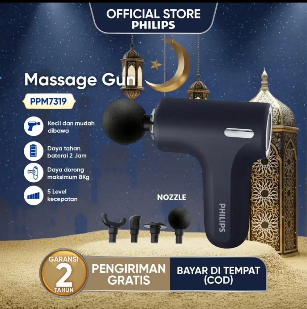 Philips massage gun PPM7319 alat pijat elektrik
