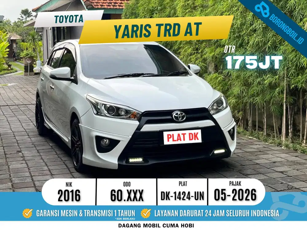 TOYOTA YARIS TRD 2016 AT PUTIH