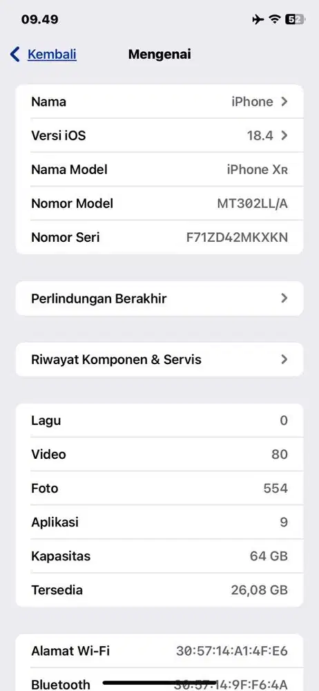 jual ip xr warna item