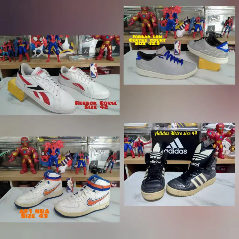 Sepatu Casual Reebok Nike Jordan Adidas AF1