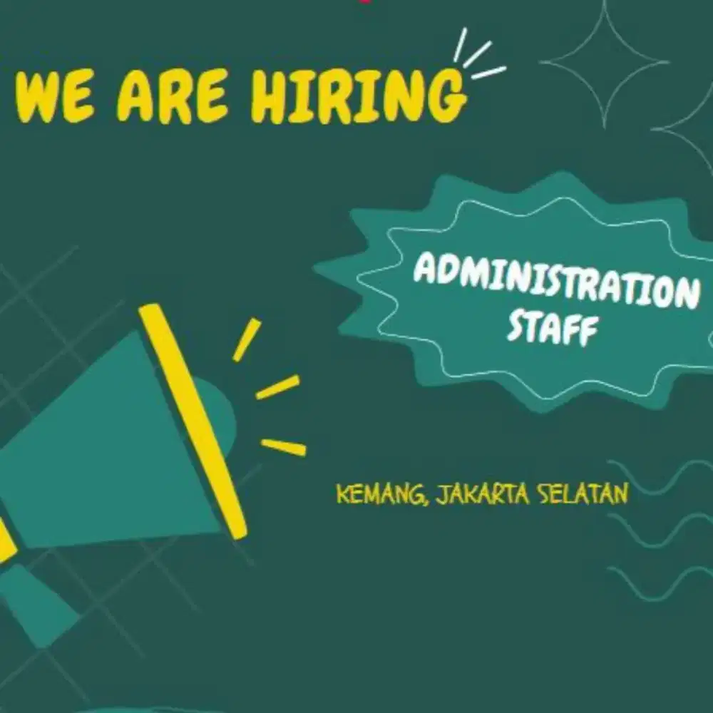 LOWONGAN KERJA ADMIN