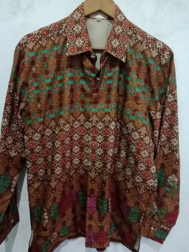 Kemeja batik lengan panjang size xl