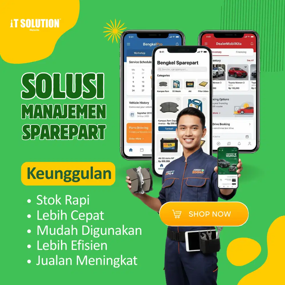 Solusi Cerdas Manajemen Sparepart dengan Aplikasi & Website
