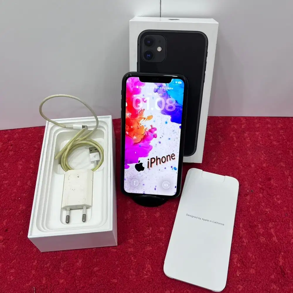 Iphone 11 128 GB Black Ex garansi Resmi iBox