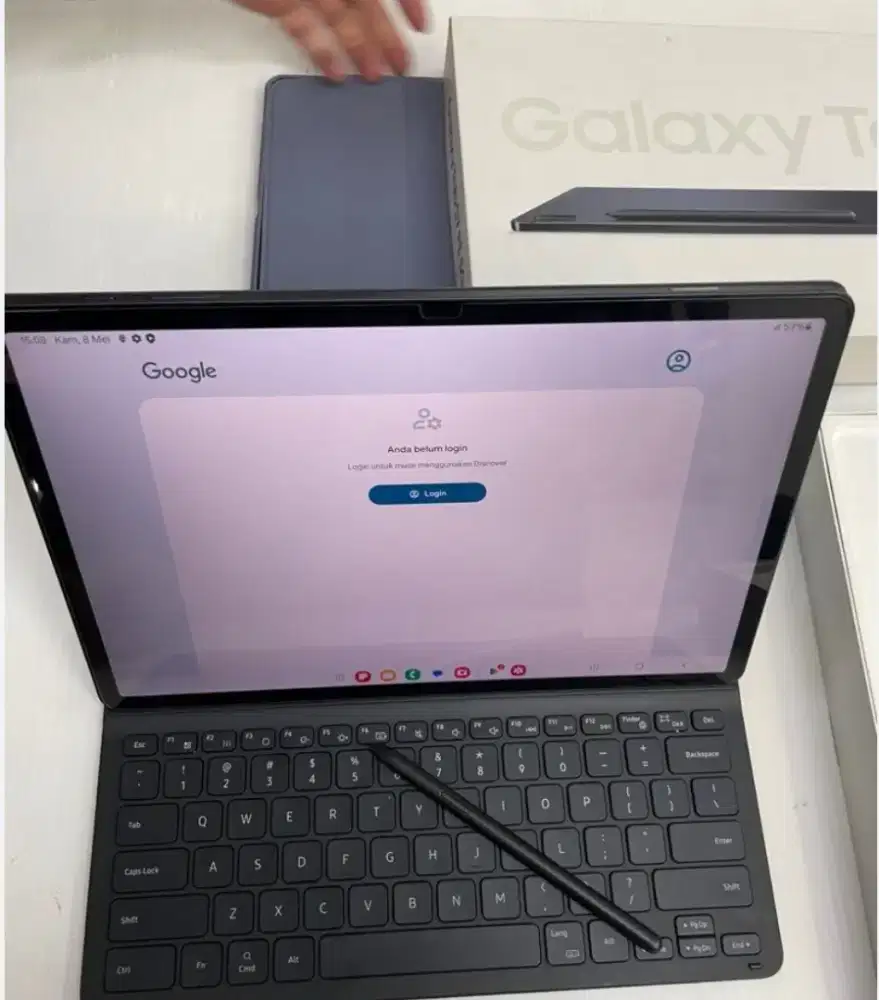Murah Samsung Tab S7fe 5G 6/128 lkp grs resmi ada keyboard+ pena stylu