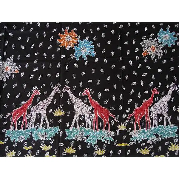 Vintage kain batik antik / lawas / kuno dengan motif TAMAN DJERAPAH