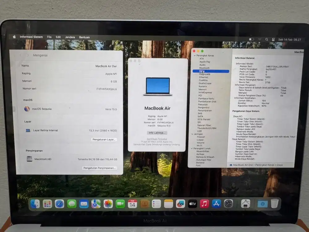 Macbook Air M1 8/128GB mulus