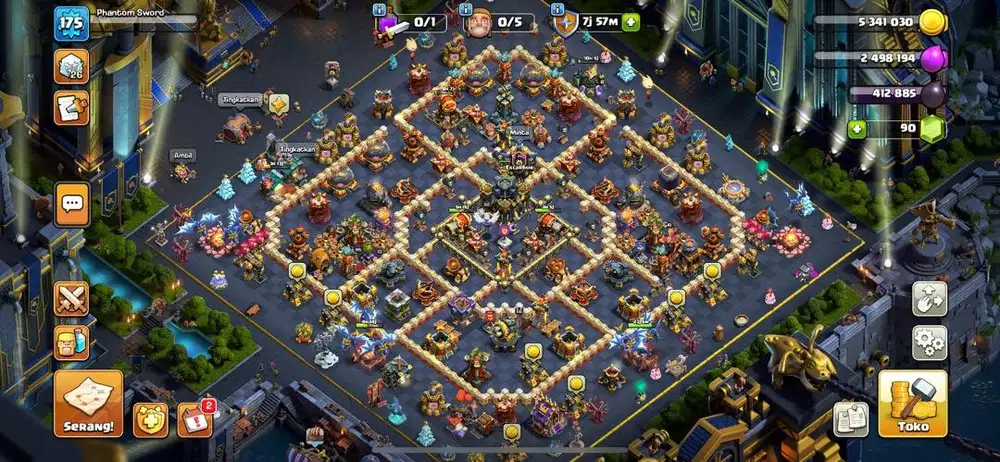 Jual BU akun coc TH 17