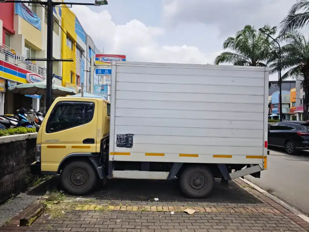 Mitsubishi Colt Diesel FE71 Box Aluminium 2016 MT Euro 2 Siap Kerja