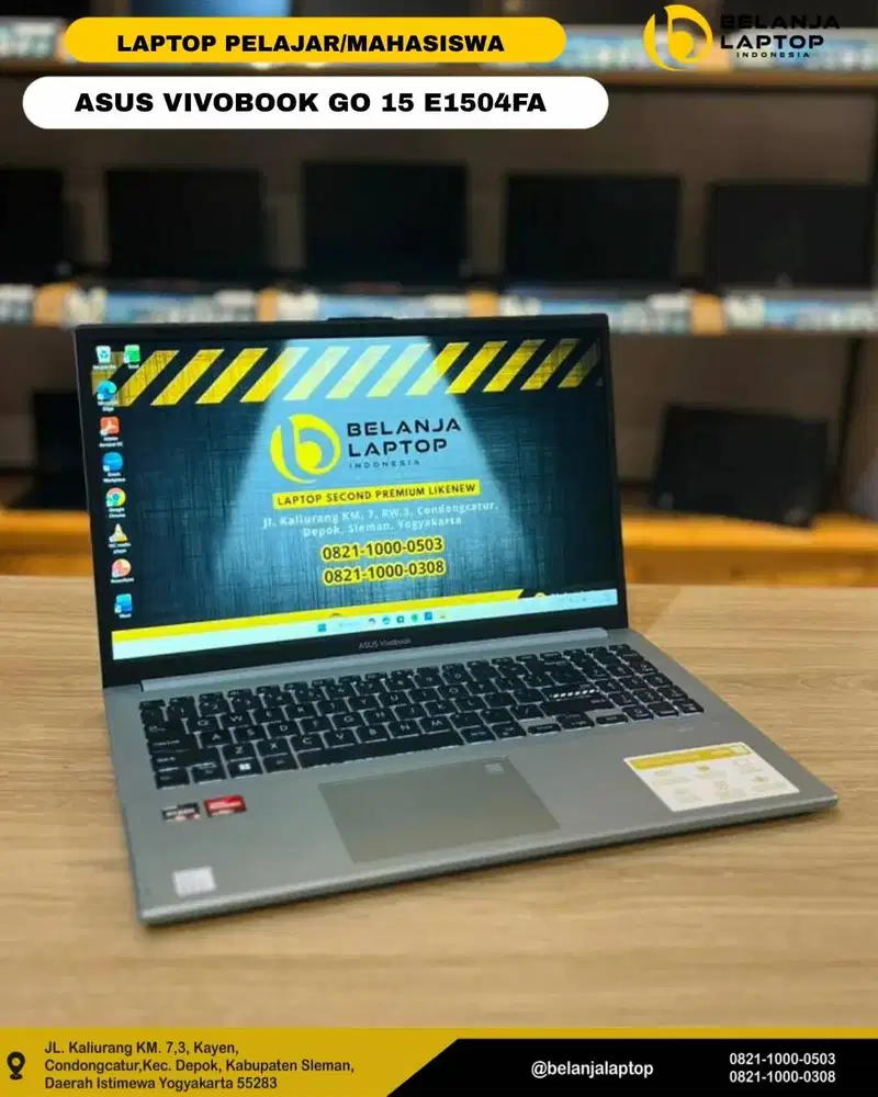Asus Vivobook Go 15 E1504FA/Ryzen 3 7320U/16GB/SSD 512GB/GARANSI RESMI