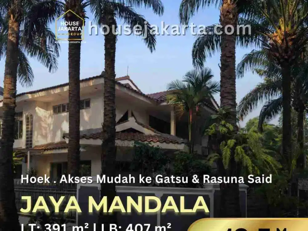 FOR SALE RUMAH JAYA MANDALA . AKSES MUDAH KE KAWASAN BISNIS RASUNA SAID & GATSU