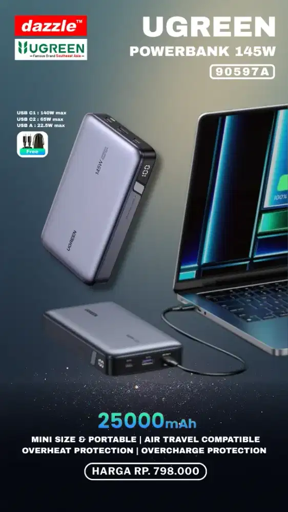 UGREEN POWERBANK 145WATT (90597A)