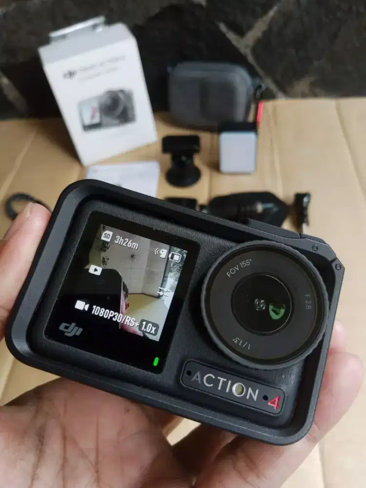 Kamera Action Cam DJI Osmo Action 4 Mulus Like New GARANSI RESMI