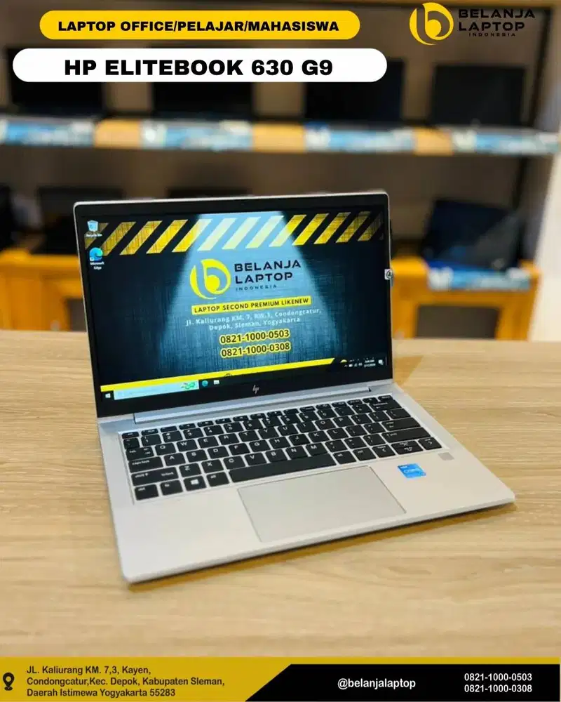 HP Elitebook 630 G9/ intel i3 gen 12/8GB/256GB/TERMURAH!!