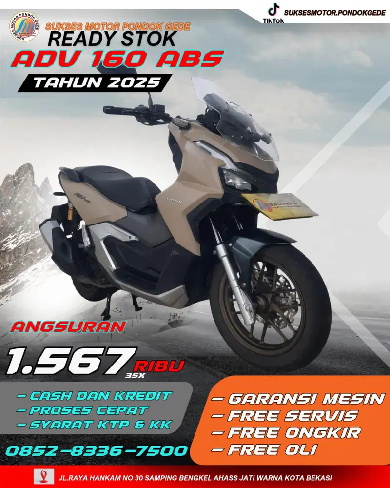 HONDA ADV 160 ABS TAHUN 2025 CASH DAN KREDIT
