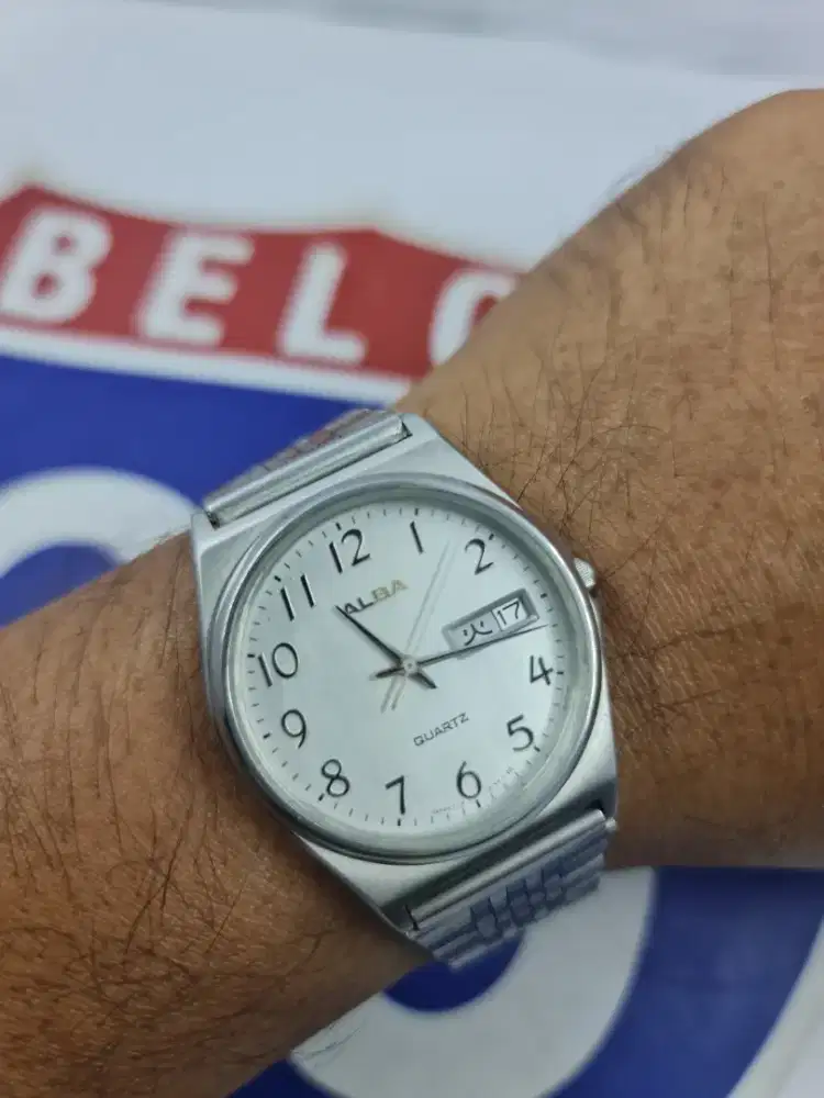 Jual jam tangan vintage Alba military breguet numerix index