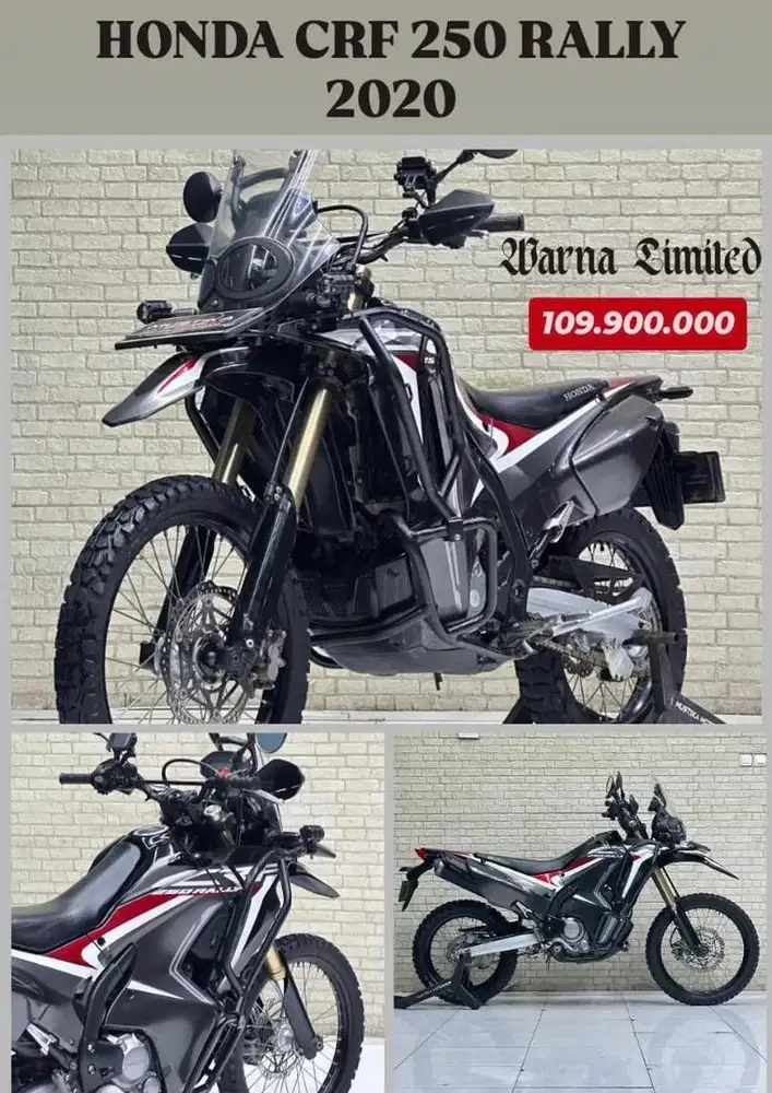 Warna Limited‼️ Honda CRF 250 Rally 2020 Pajak panjang - Zaky Mustika