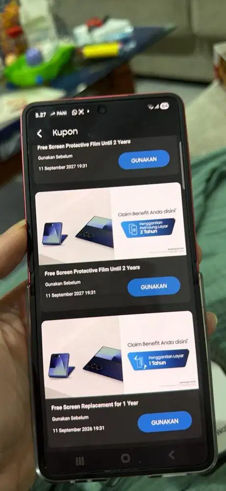 samsung flip 7 coralred 12/256