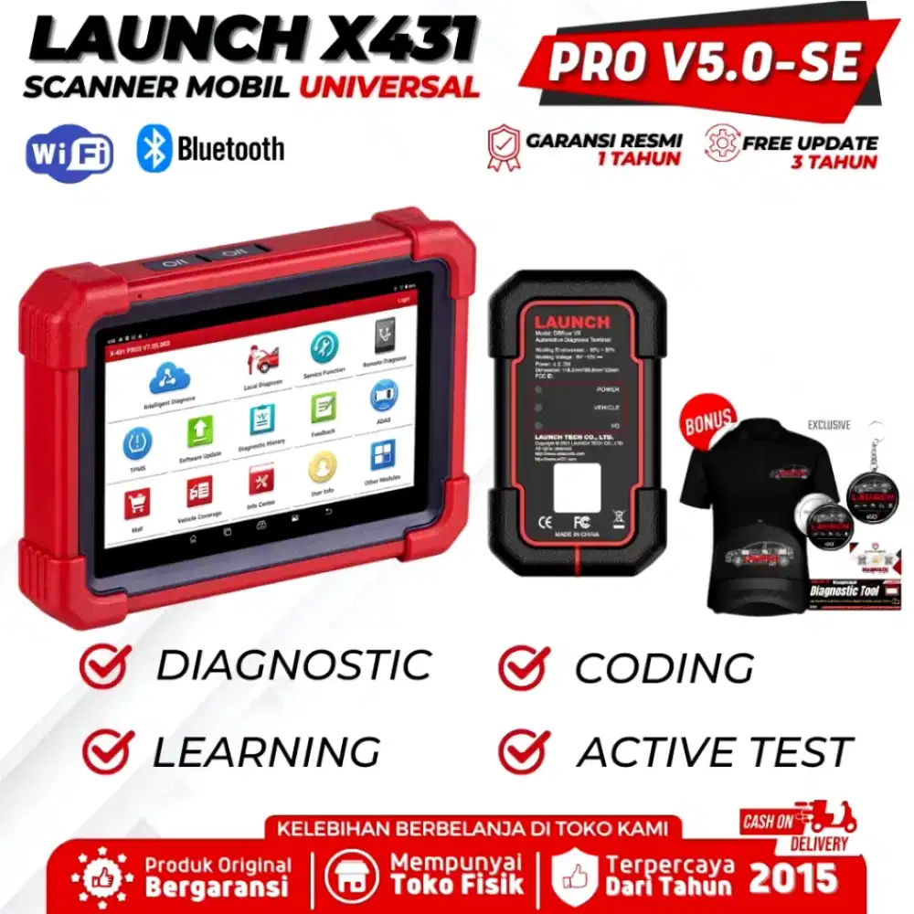 Scanner Mobil Universal LAUNCH X431 PRO V5/ Bluetooth/Wifi/Android