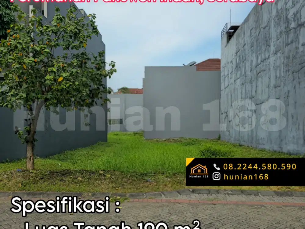 Jual Tanah Kavling Rumah Perumahan Cluster Mansion Granada VBR Pakuwon Indah Surabaya Barat
Mewah Vila Villa Bukit Regency Regensi 1 2 3