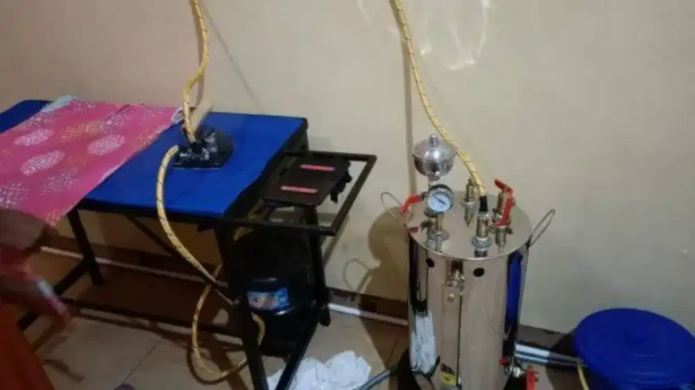 Steam Boiler Setrika Uap Laundry LPG 10 Liter Bekas