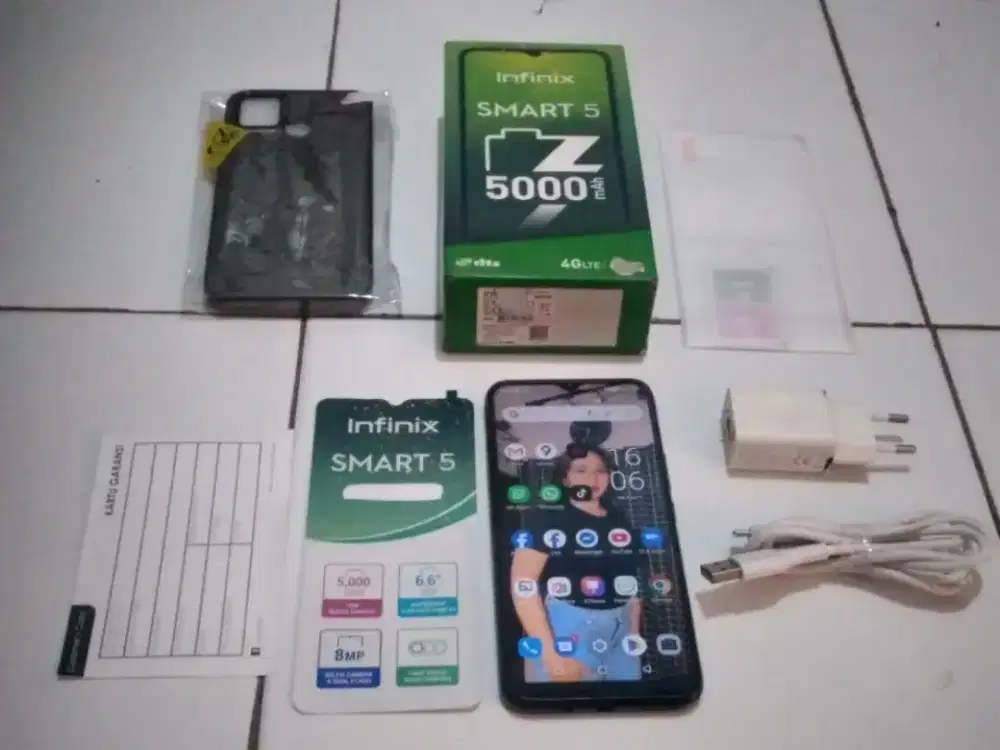 INFINIX SMART 5 PLUS ( 2022 )
Ram 3gb Rom 128gb
BLACK Edition FULSET