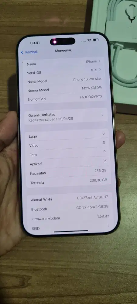 IPHONE 16 PRO MAX 256GB