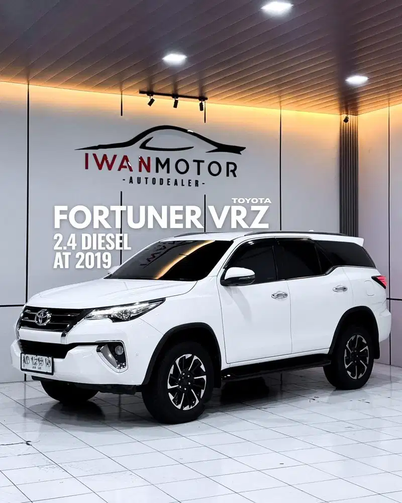 Low Km 40 rb ! Plat AD Toyota Fortuner VRZ 2.4 AT Tahun 2019 !