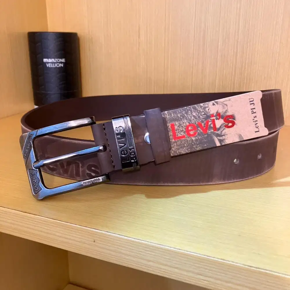 Sabuk Levis Vintage Original [ Kulit Asli ]